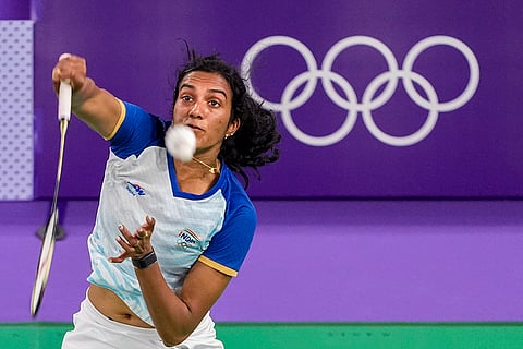 India's PV Sindhu plays against He Bingjiao 